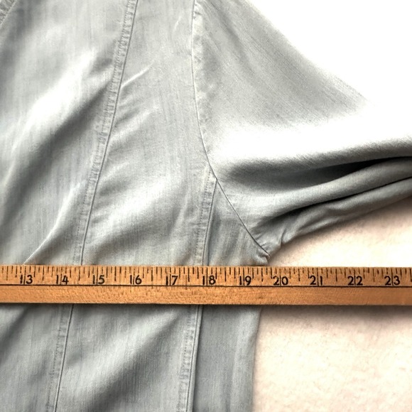 Soft Surroundings Tencel Topper Chambray S Boho Layer Minimalist Capsule Flowy - Picture 6 of 11